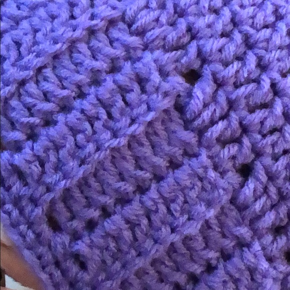 Winter hat lavender slouchy hat - Picture 3 of 6